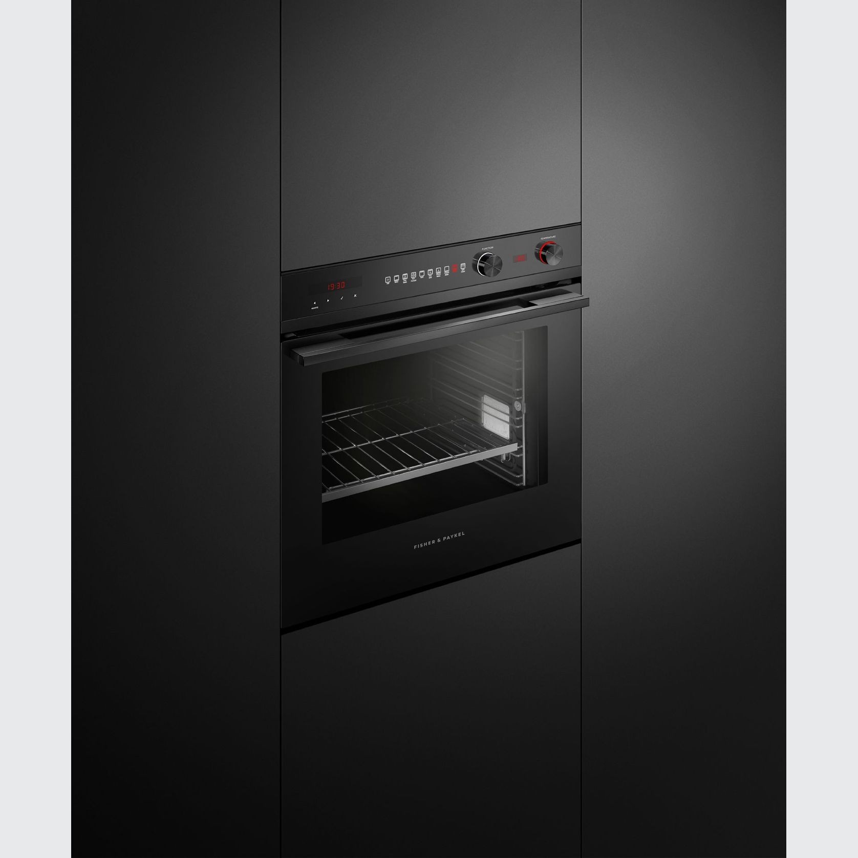 Oven, 60cm, 9 Function, Self-cleaning, Black gallery detail image