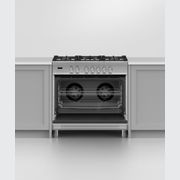 Freestanding Cooker, Dual Fuel, 90cm, 5 Burners, Stainless Steel gallery detail image