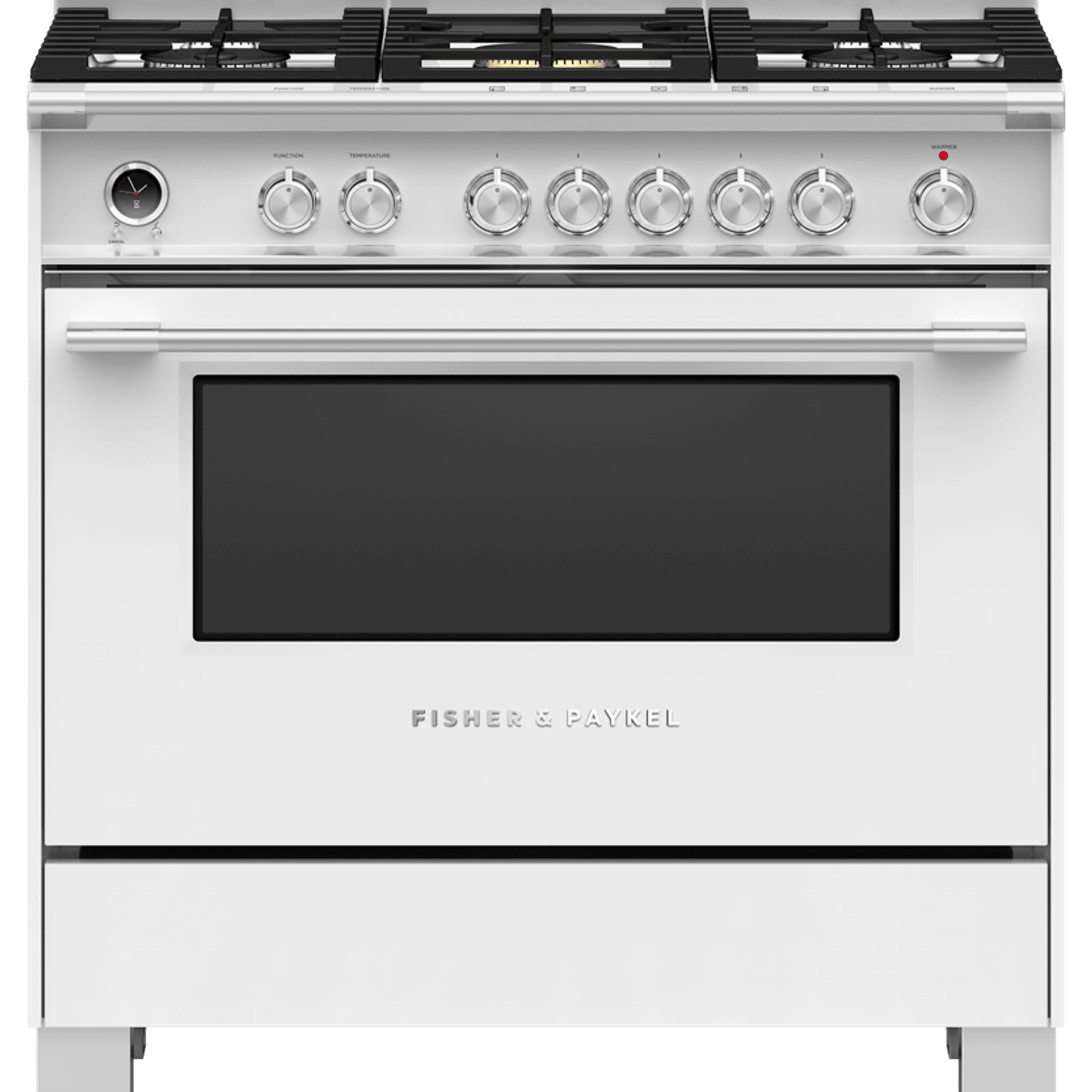 Freestanding Cooker, Dual Fuel, 90cm, 5 Burners, Self-cleaning, White gallery detail image