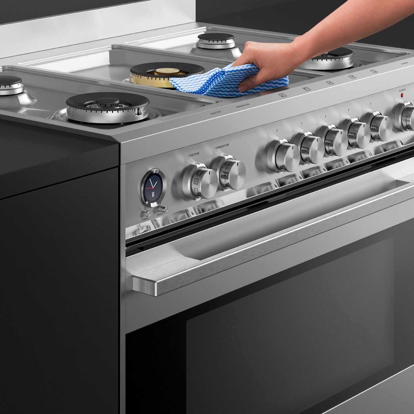 Freestanding Cooker, Dual Fuel, 90cm, Self-cleaning gallery detail image