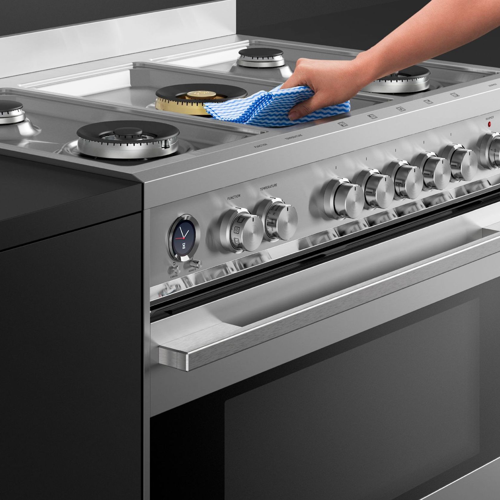 Freestanding Cooker, Dual Fuel, 90cm, Self-cleaning gallery detail image
