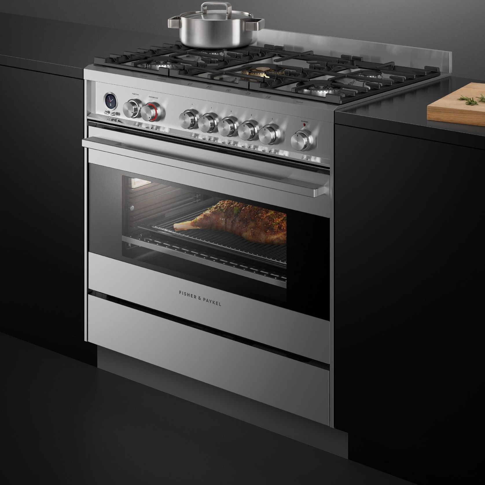 Freestanding Cooker, Dual Fuel, 90cm, Self-cleaning gallery detail image