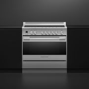 Stainless Steel Freestanding Cooker, Induction, 90cm, 5 Zones with SmartZone, Self-cleaning gallery detail image