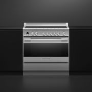 Stainless Steel Freestanding Cooker, Induction, 90cm, 5 Zones with SmartZone, Self-cleaning gallery detail image