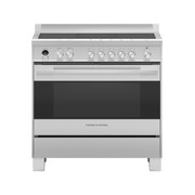 Stainless Steel Freestanding Cooker, Induction, 90cm, 5 Zones with SmartZone, Self-cleaning gallery detail image