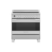 Stainless Steel Freestanding Cooker, Induction, 90cm, 5 Zones with SmartZone, Self-cleaning gallery detail image