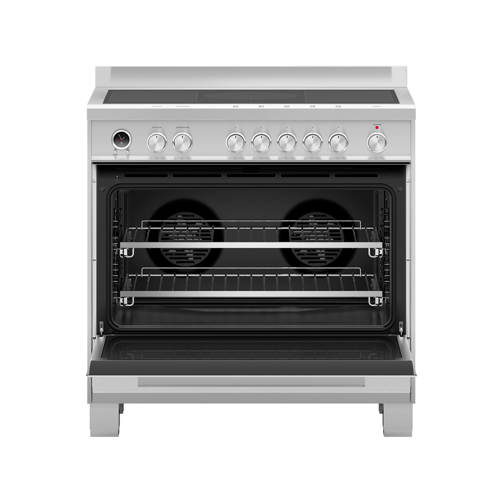 Stainless Steel Freestanding Cooker, Induction, 90cm, 5 Zones with SmartZone, Self-cleaning gallery detail image