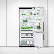 Freestanding Refrigerator Freezer, 68cm, 413L, Stainless Steel gallery detail image