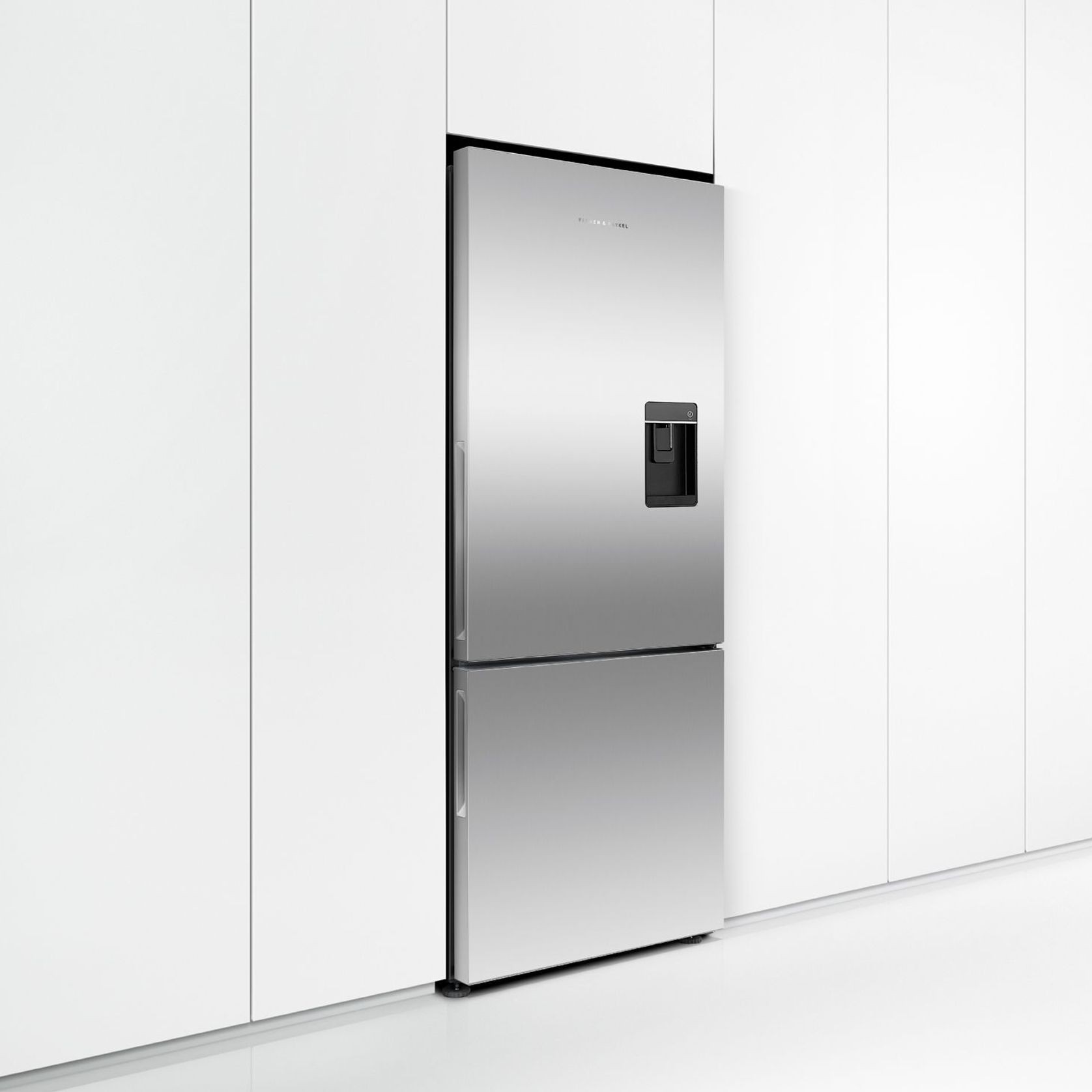 Freestanding Refrigerator Freezer, 68cm, 413L, Stainless Steel gallery detail image