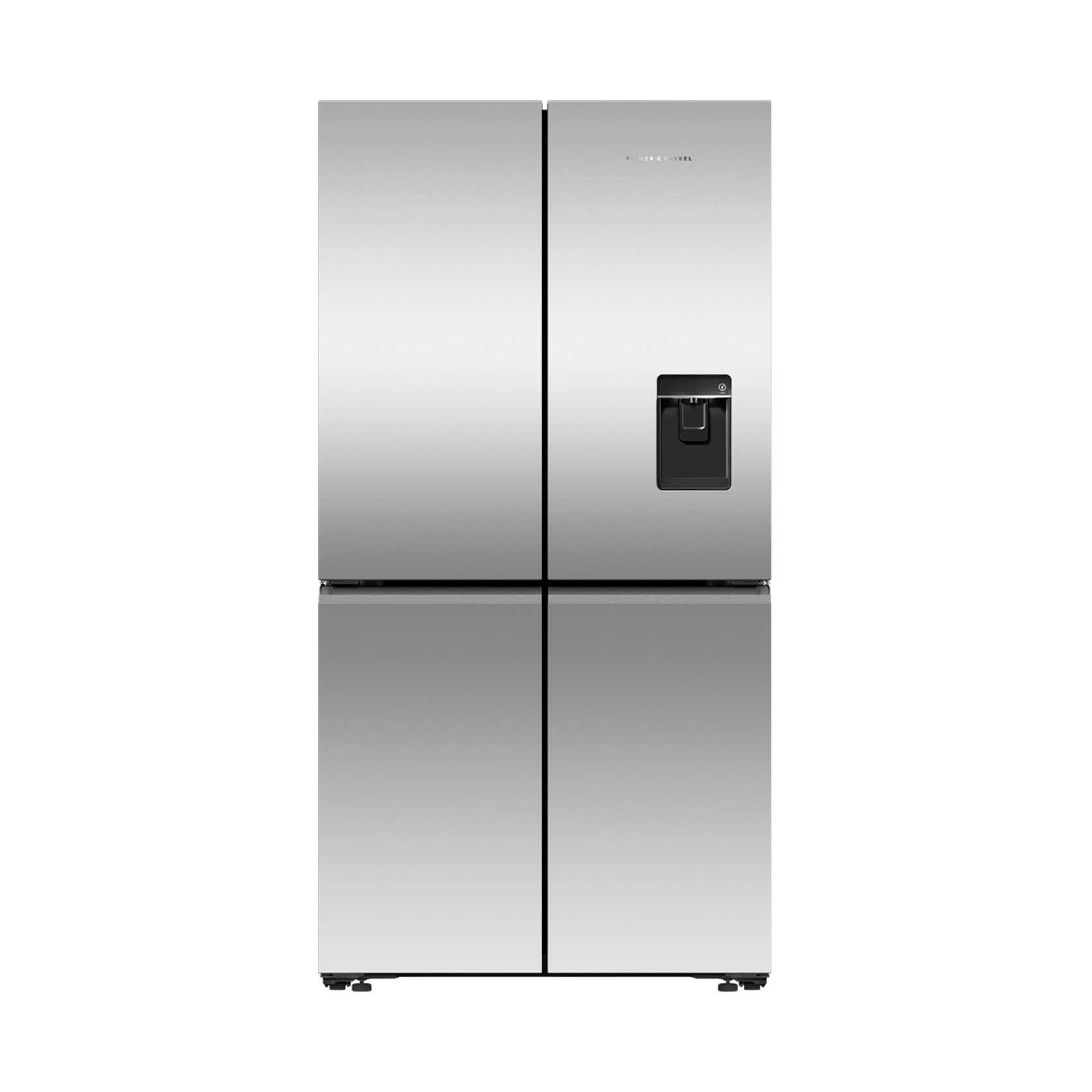 Freestanding Quad Door Refrigerator Freezer, 90.5cm, 538L, Ice & Water, Stainless Steel gallery detail image