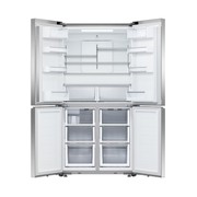 Freestanding Quad Door Refrigerator Freezer, 90.5cm, 538L, Ice & Water, Stainless Steel gallery detail image