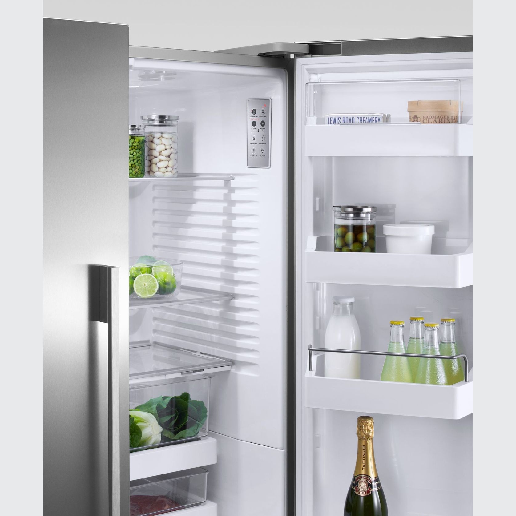 Freestanding French Door Refrigerator Freezer, 90cm, 569L, Ice & Water, French Hinge gallery detail image