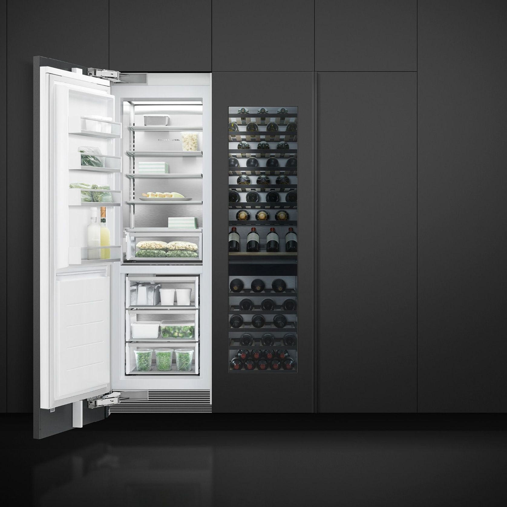 Integrated Column Freezer, 61cm, Ice gallery detail image