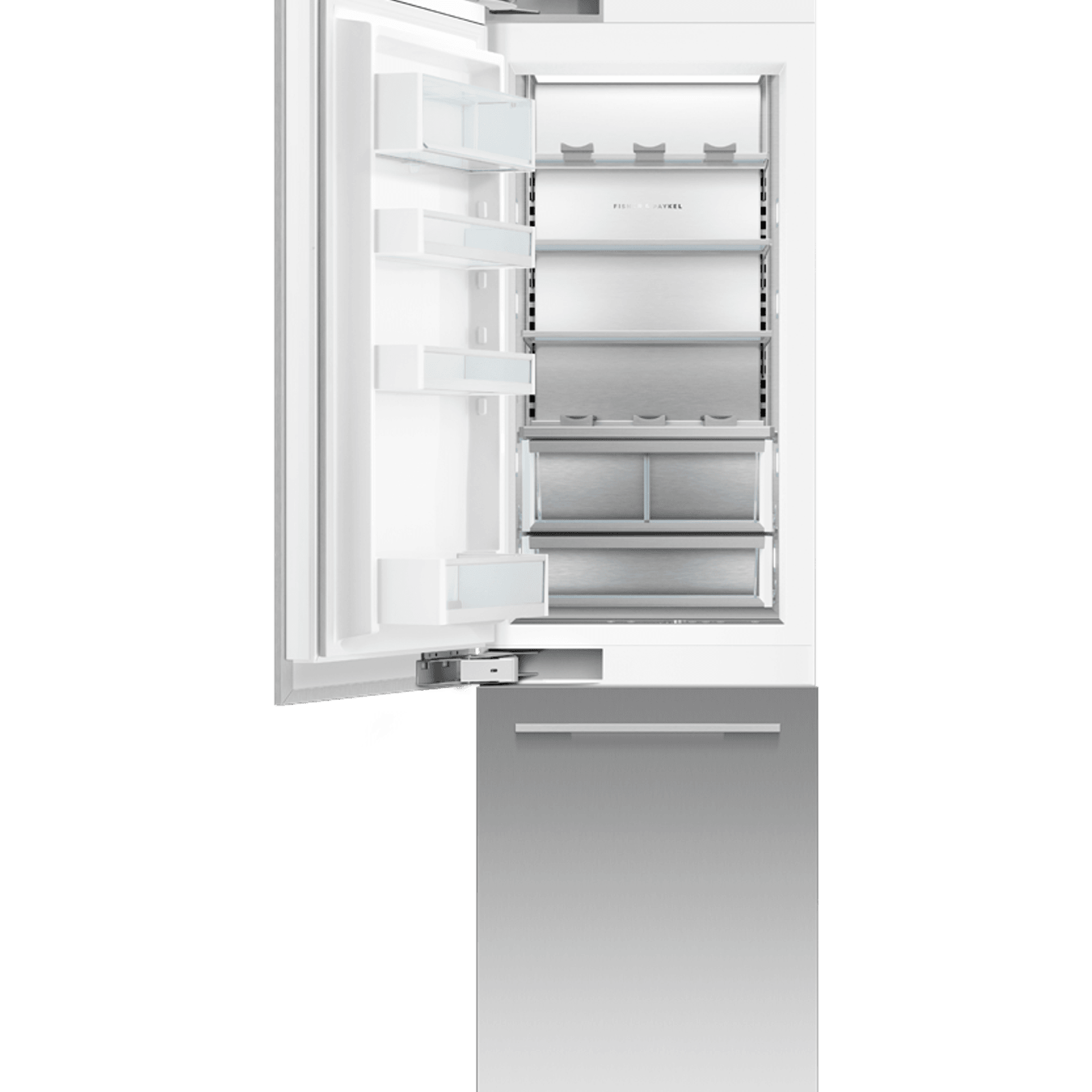 Integrated Refrigerator Freezer, 61cm, Ice & Water, Left Hinge gallery detail image