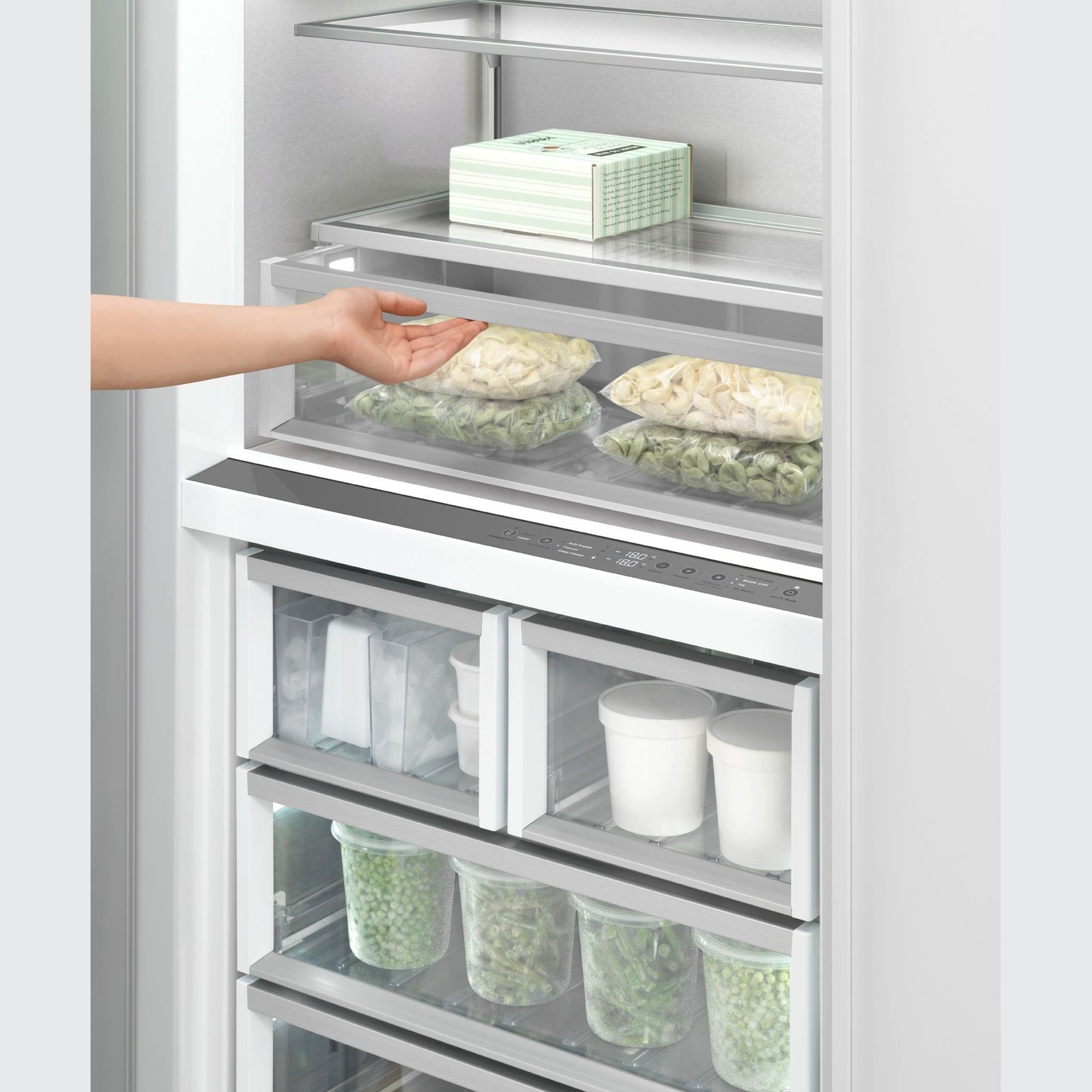 Integrated Column Freezer, 76cm, Ice, Left Hinge gallery detail image