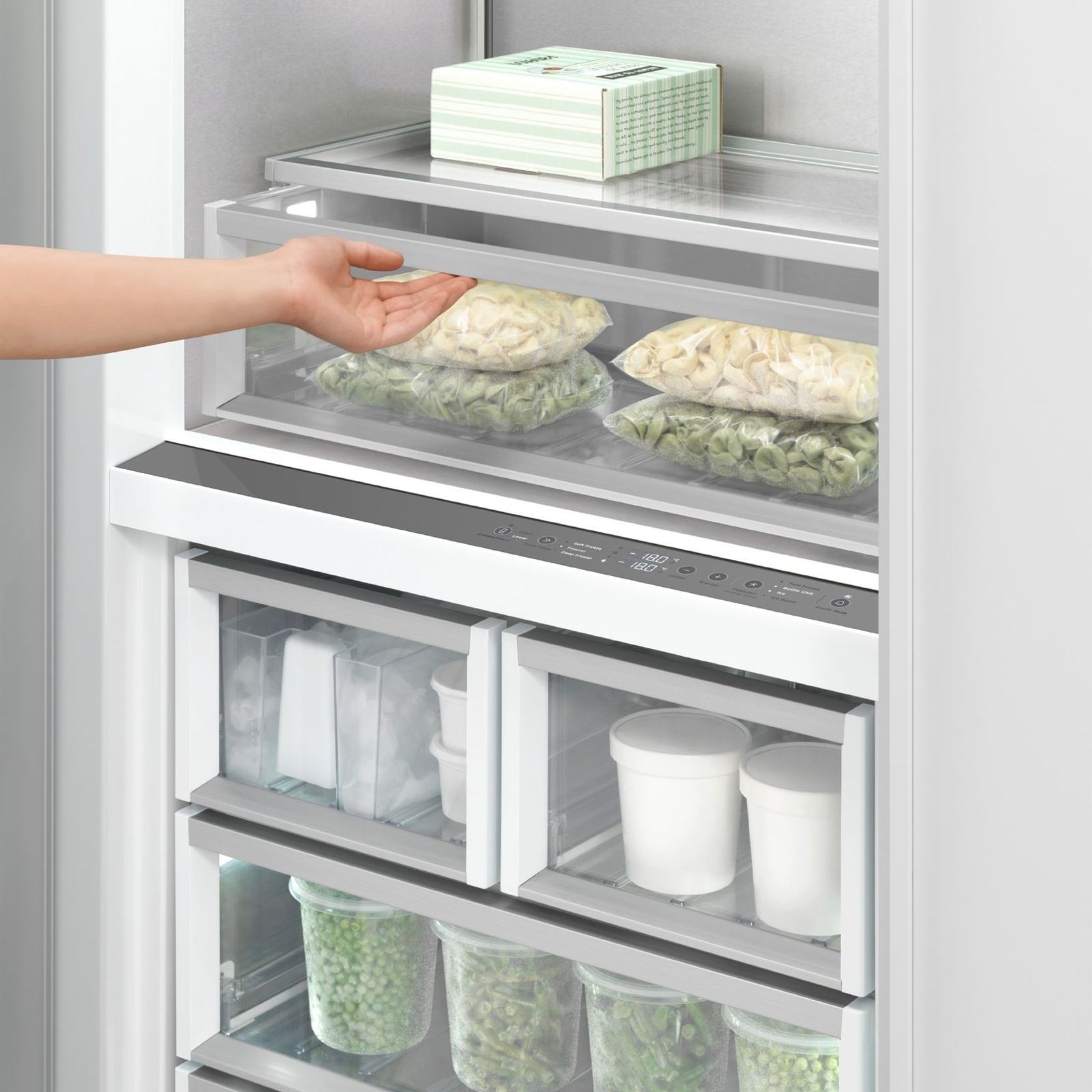 Integrated Column Freezer, 76cm, Ice, Left Hinge gallery detail image