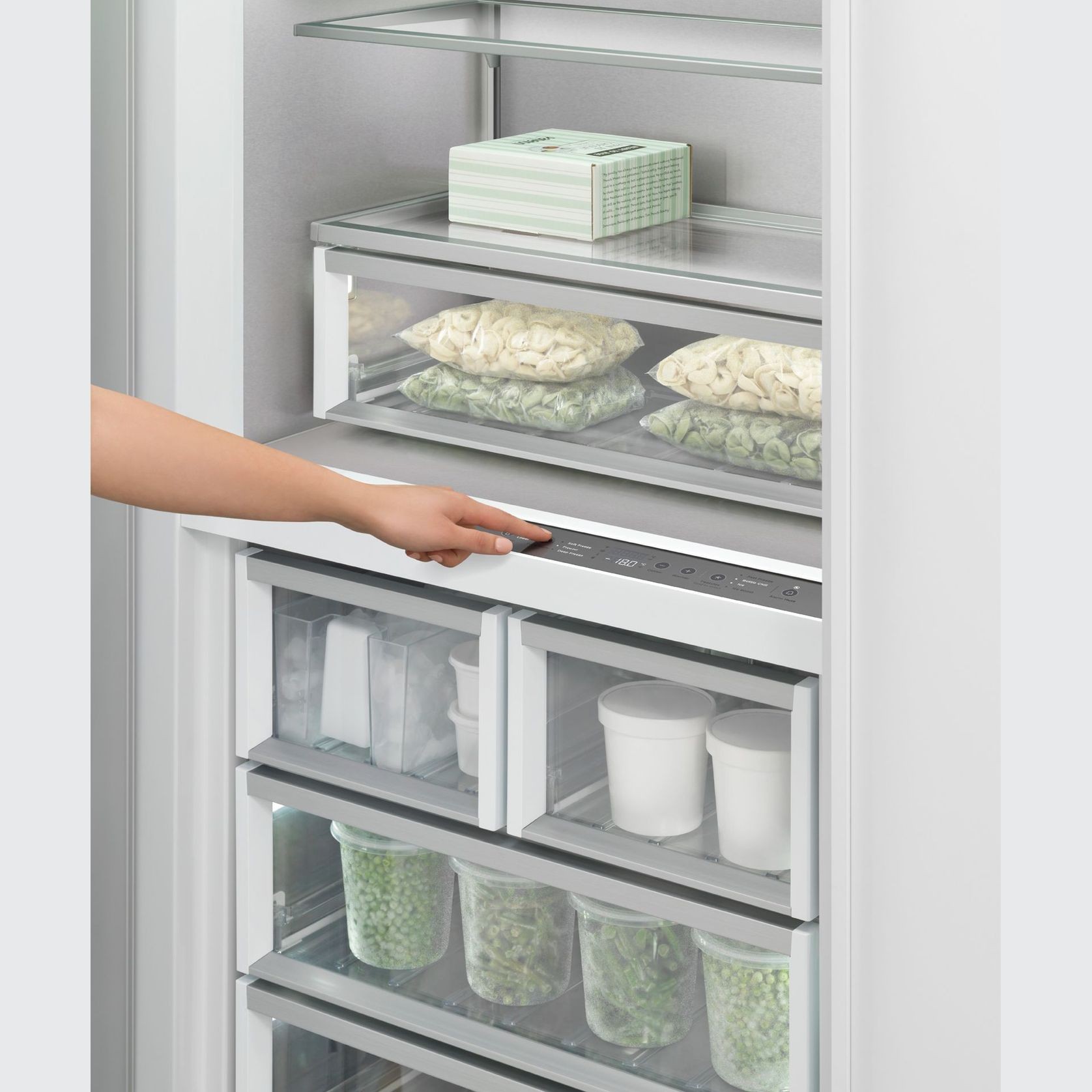 Integrated Column Freezer, 76cm, Ice, Left Hinge gallery detail image