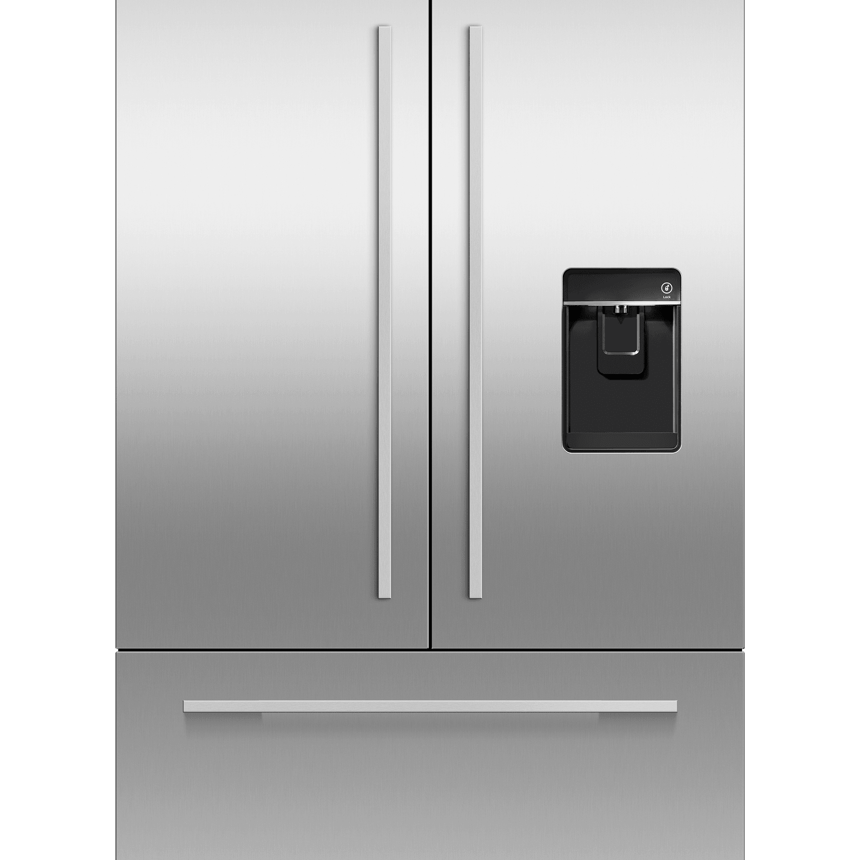 Integrated French Door Refrigerator Freezer, 80cm, Ice & Water gallery detail image