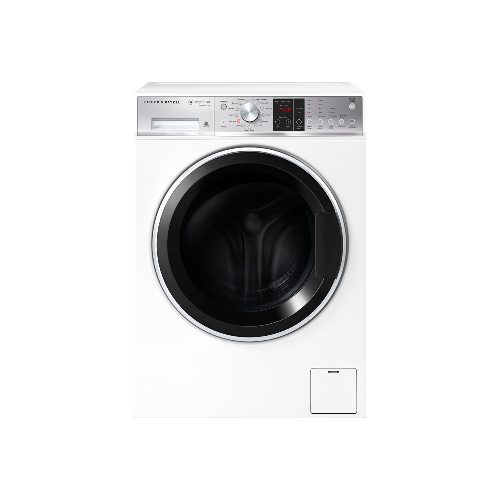 Front Loader Washing Machine, 11kg, Steam Care, White gallery detail image