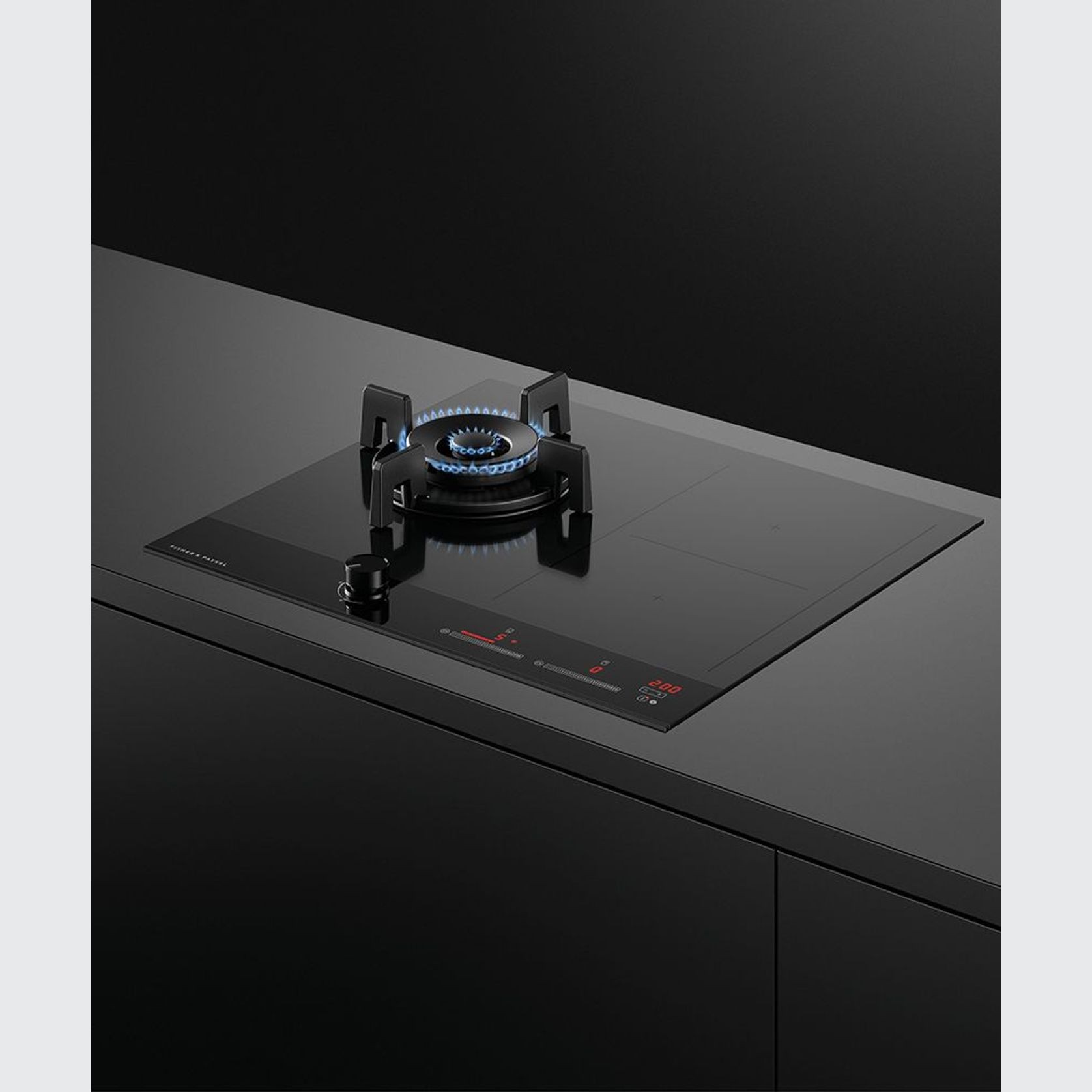 Gas + Induction Cooktop, 60cm, 1 Burner, 2 Zones with SmartZone gallery detail image