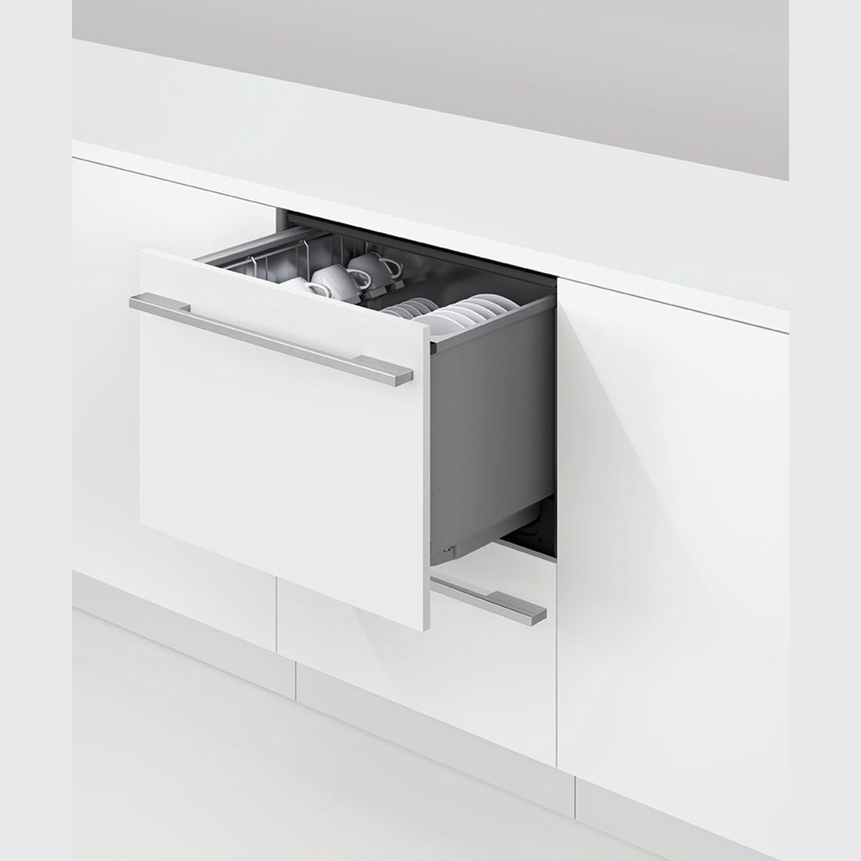 Integrated Double DishDrawer Dishwasher, Tall, Sanitise gallery detail image