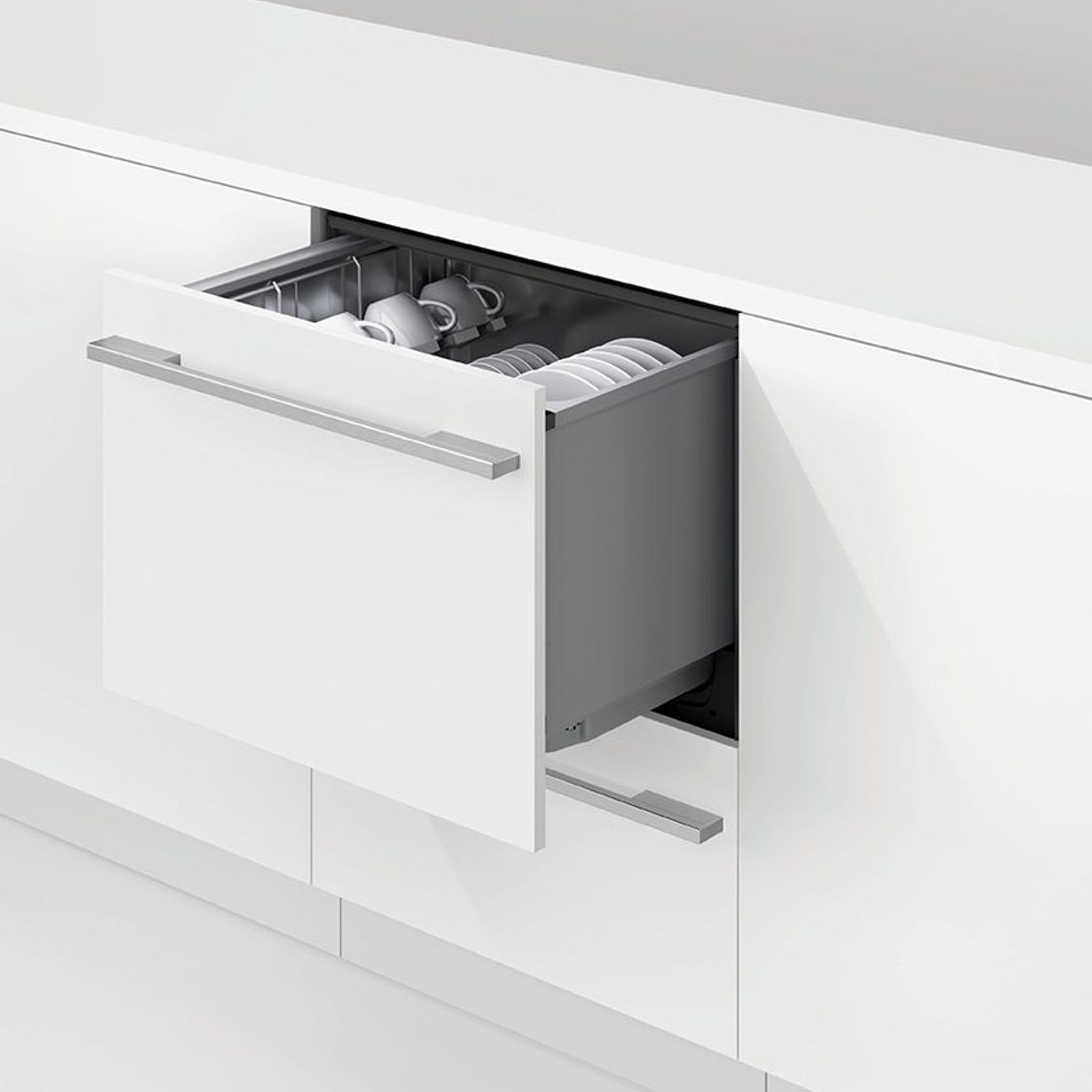 Integrated Double DishDrawer Dishwasher, Tall, Sanitise gallery detail image