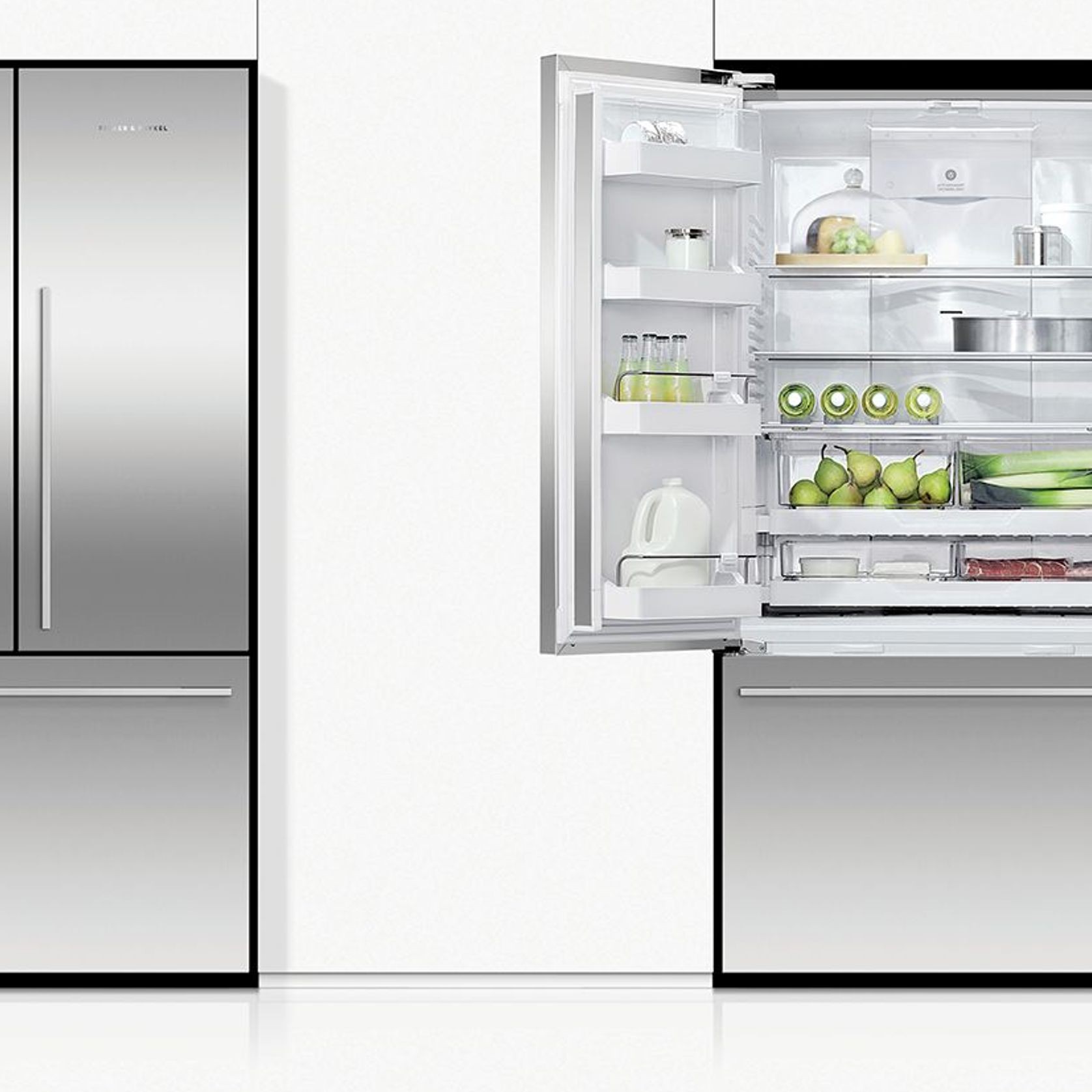 Freestanding French Door Refrigerator Freezer, 90cm, 569L gallery detail image