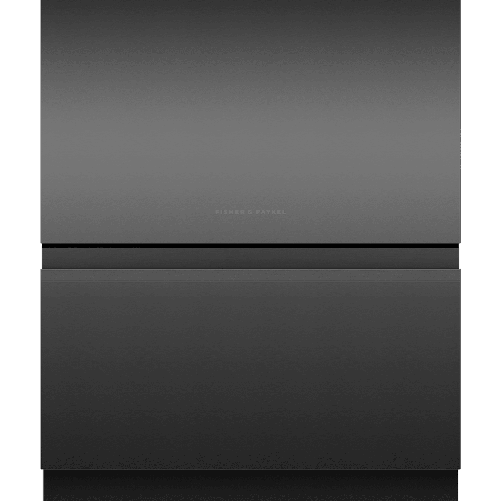 Built-under Double DishDrawer Dishwasher, Sanitise, Black Stainless Steel gallery detail image