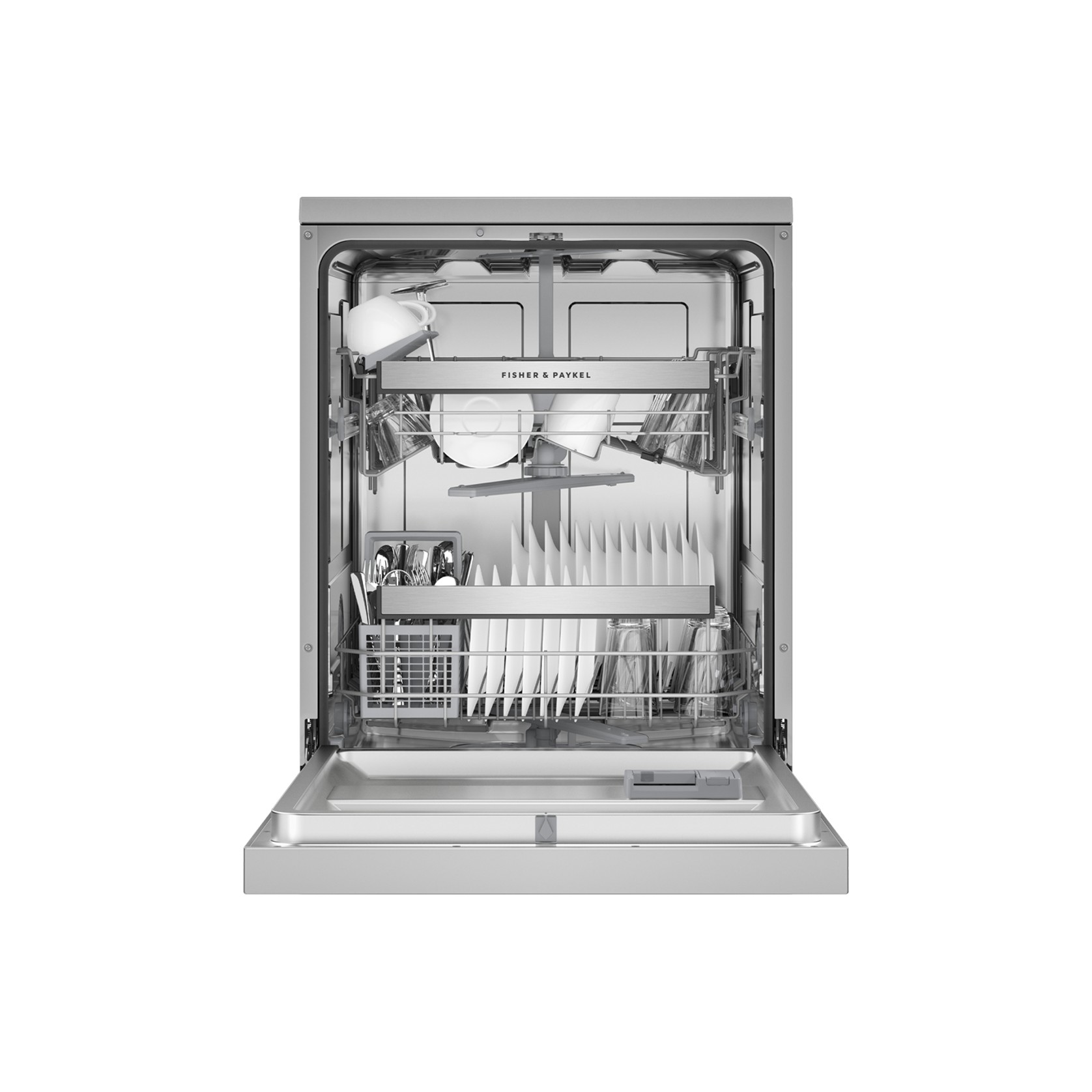 Freestanding Dishwasher, Sanitise, Stainless Steel gallery detail image