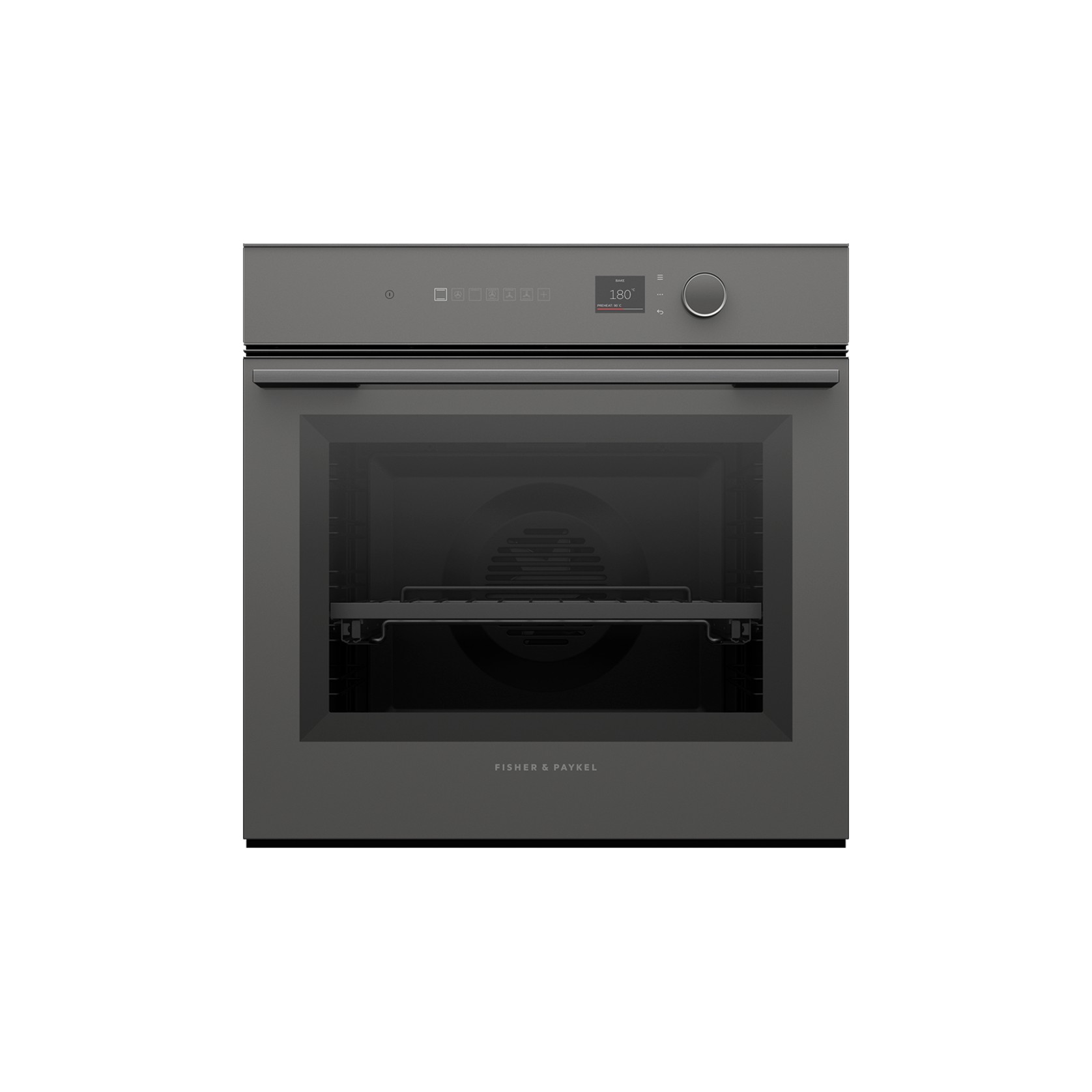 Oven, 60cm, 16 Function Self-cleaning, Grey Glass gallery detail image