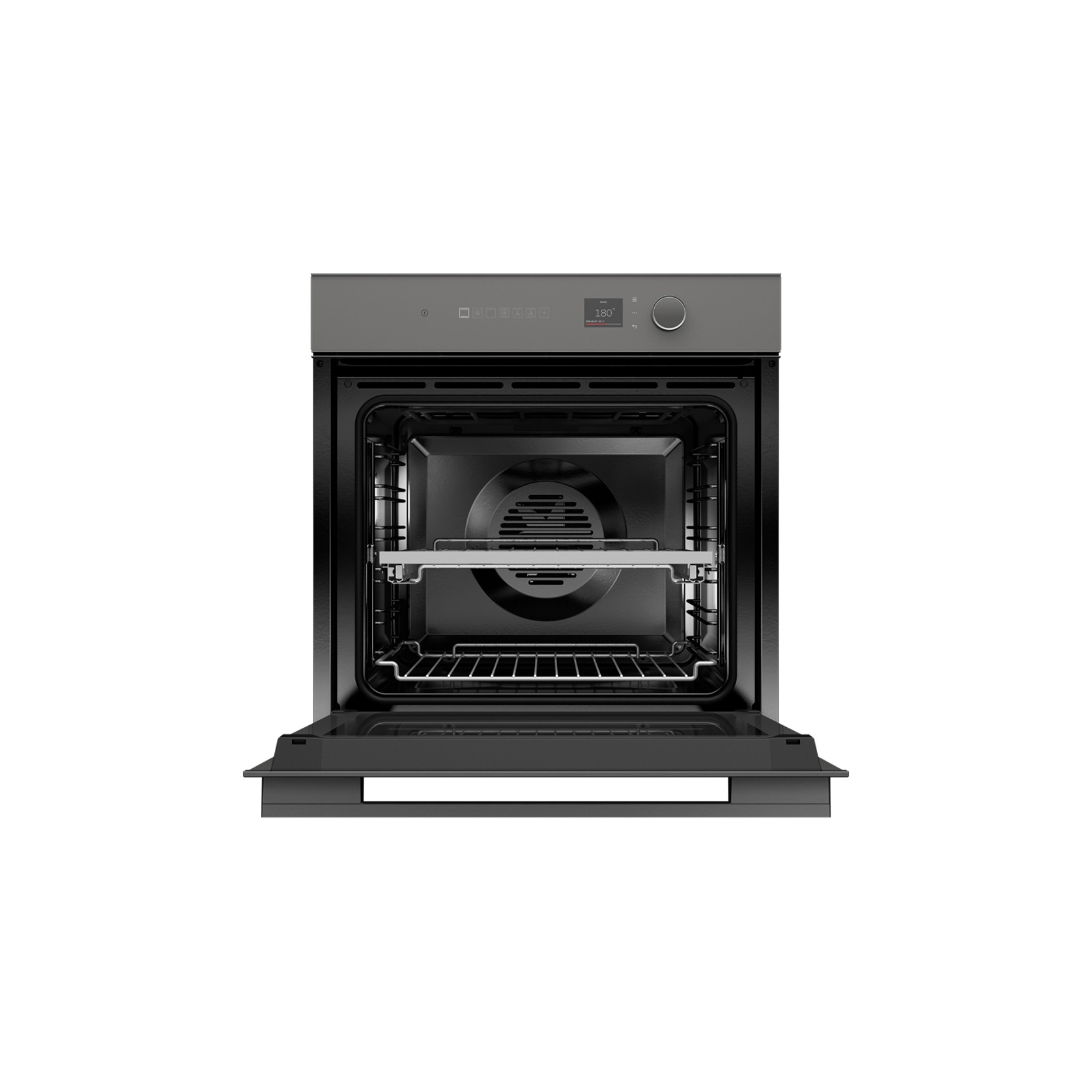 Oven, 60cm, 16 Function Self-cleaning, Grey Glass gallery detail image