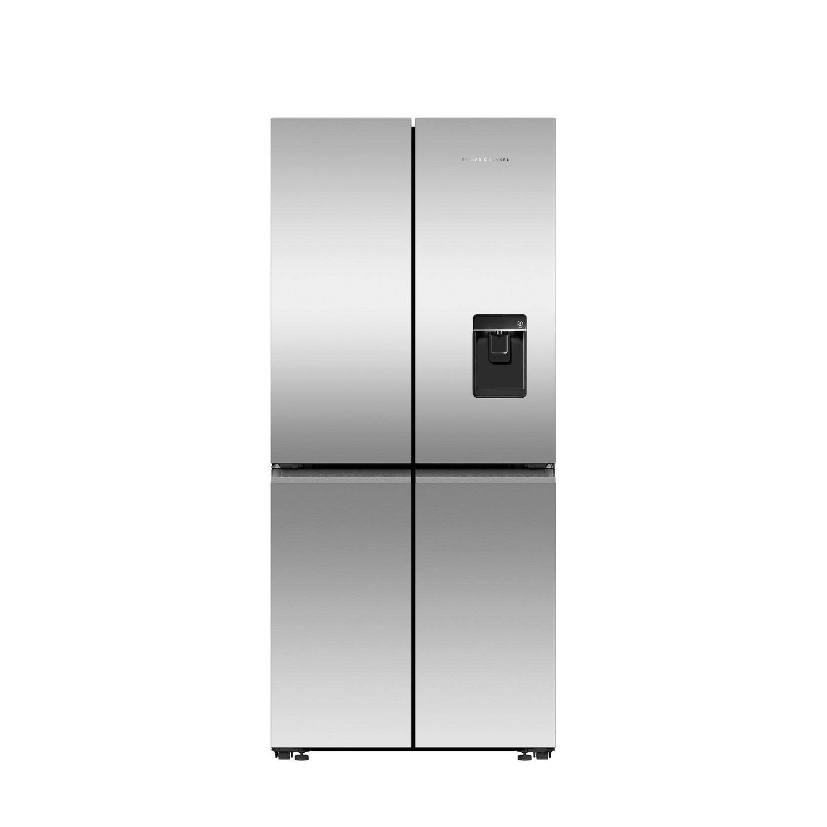 Freestanding Quad Door Refrigerator Freezer, 79cm, 498L, Ice & Water, French Hinge gallery detail image