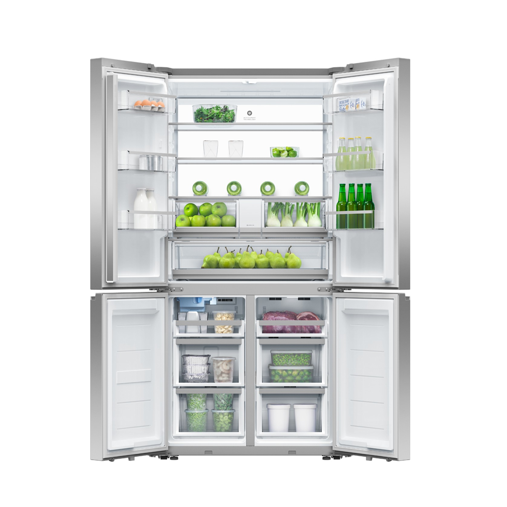 Freestanding Quad Door Refrigerator Freezer, 90.5cm, 69 gallery detail image
