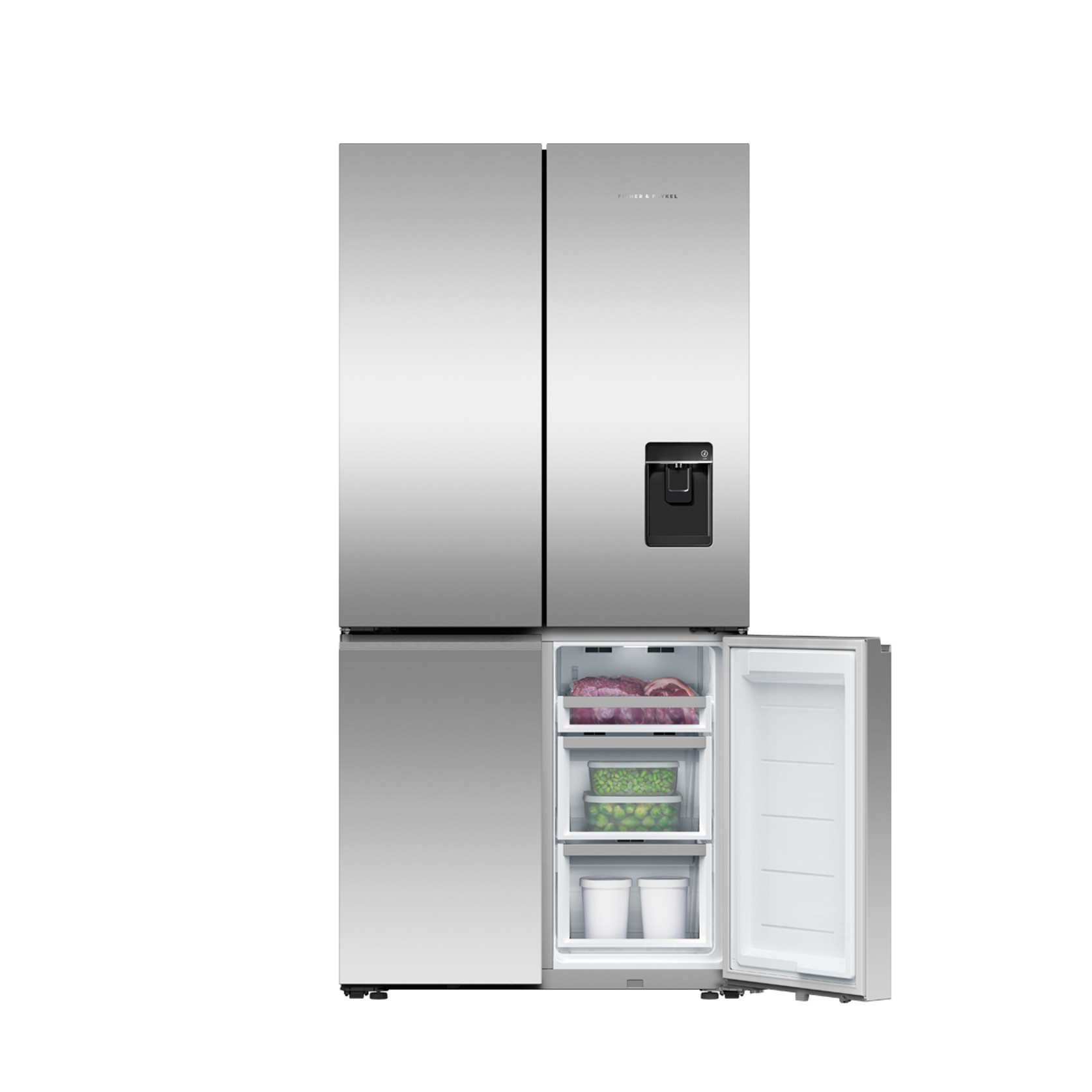 Freestanding Quad Door Refrigerator Freezer, 90.5cm, 69 gallery detail image