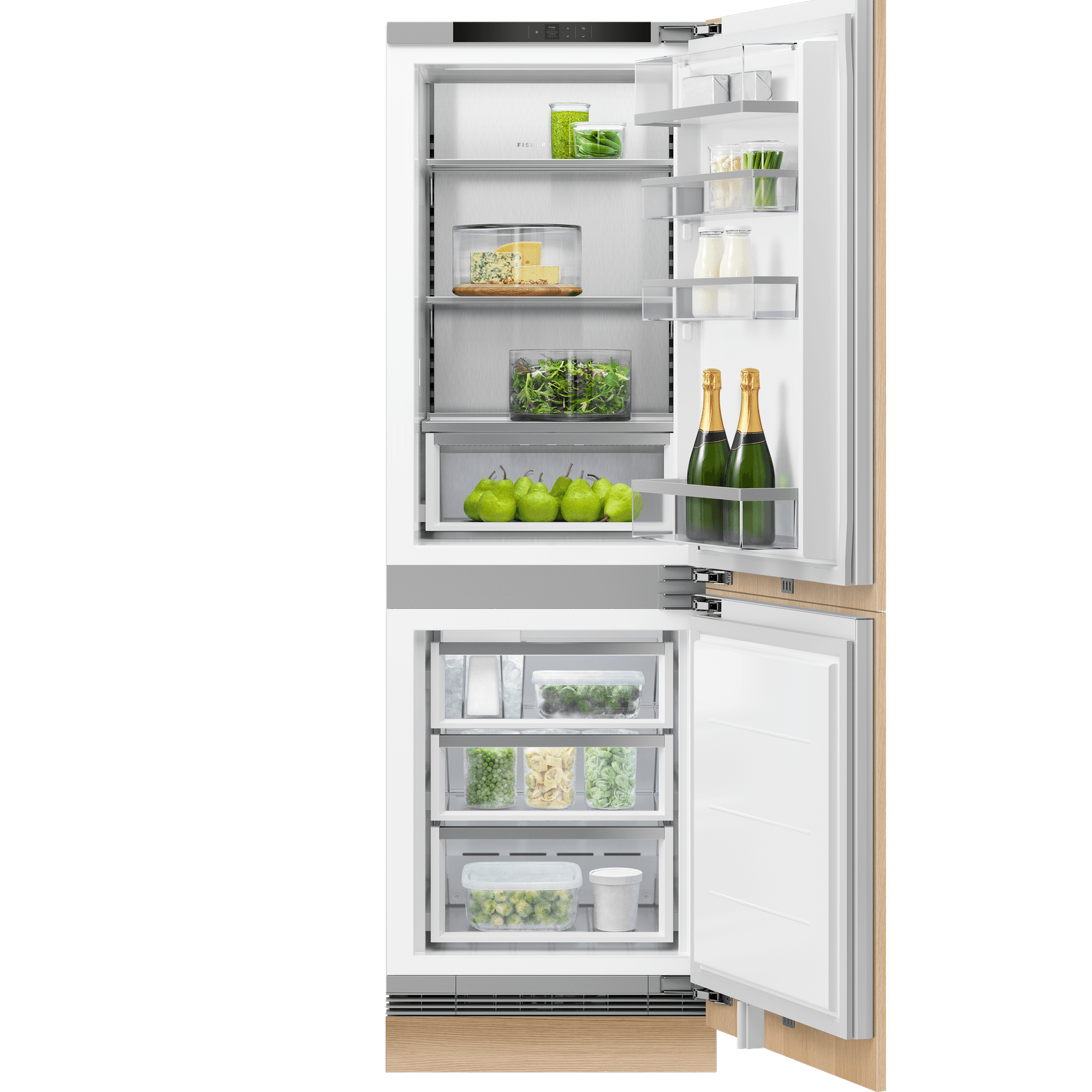 Integrated Refrigerator Freezer, 60cm, Ice & Water gallery detail image