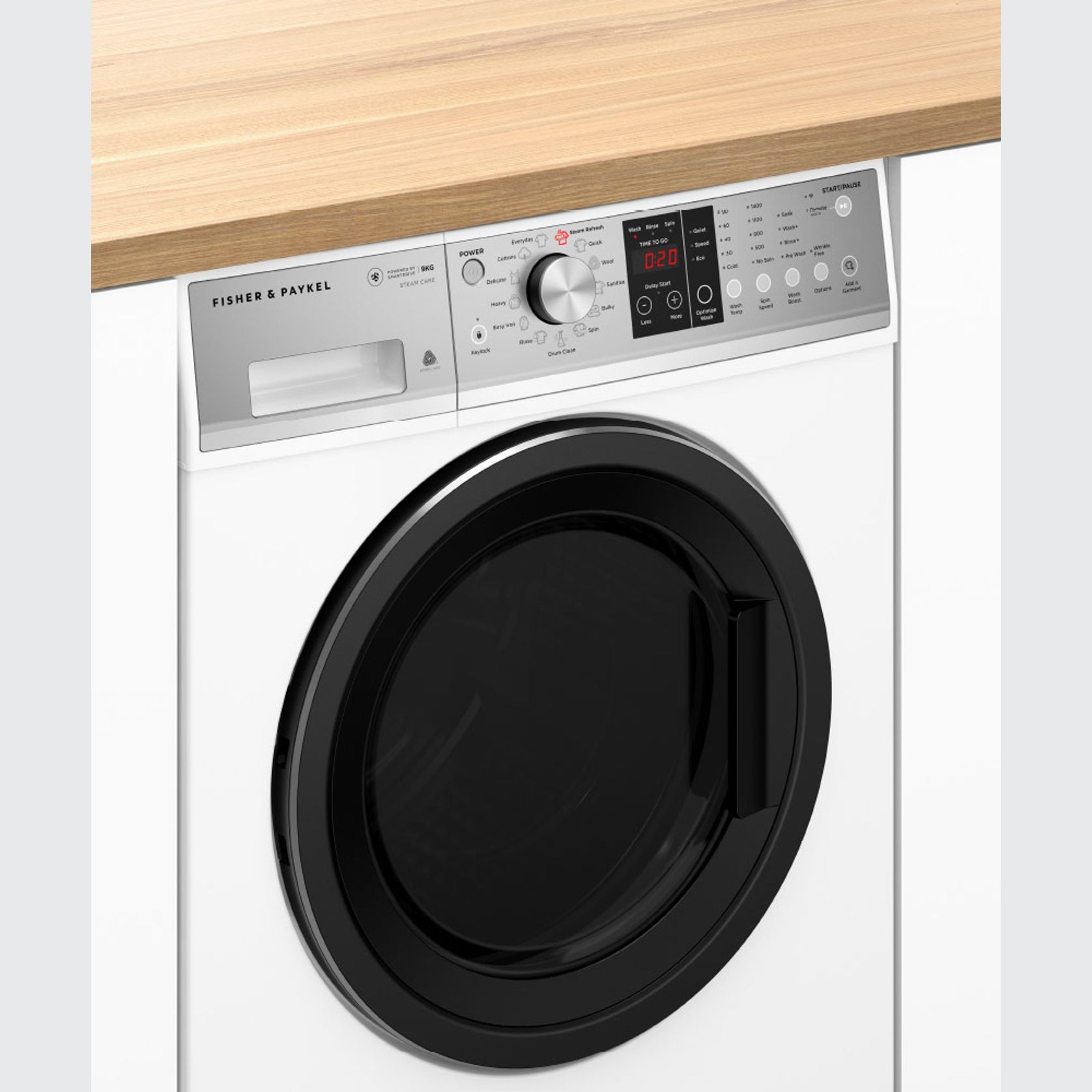 Front Loader Washing Machine, 9kg, Steam Care gallery detail image