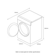 Heat Pump Dryer, White, 9kg gallery detail image
