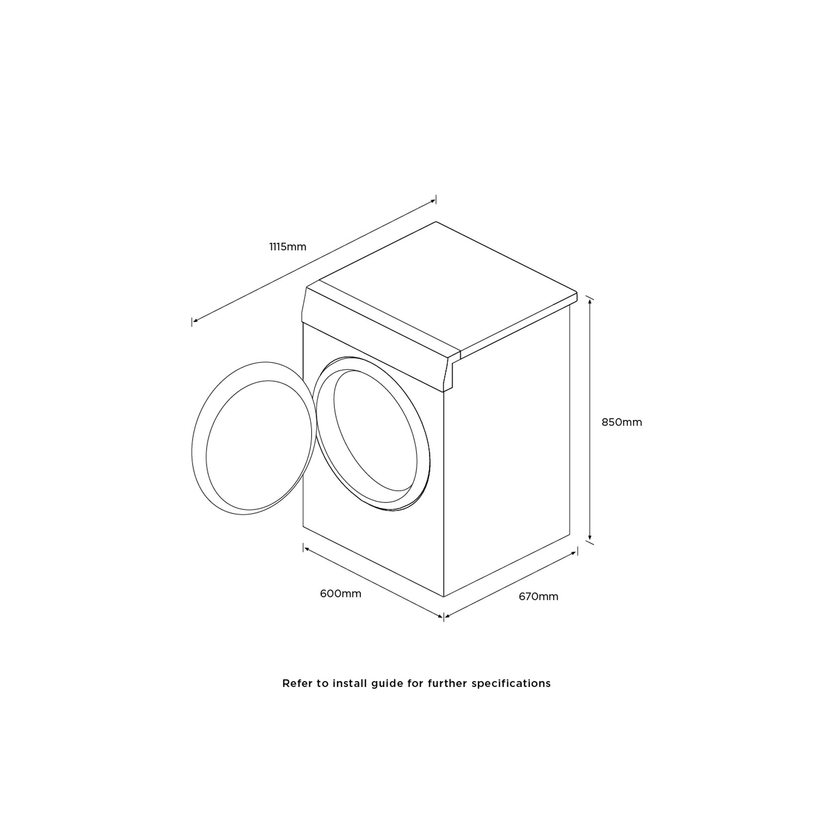Heat Pump Dryer, White, 9kg gallery detail image