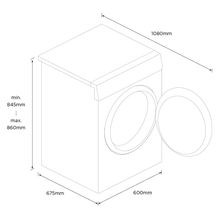 White Front Loader Washing Machine, 11kg, ActiveIntelligence, Steam Care gallery detail image
