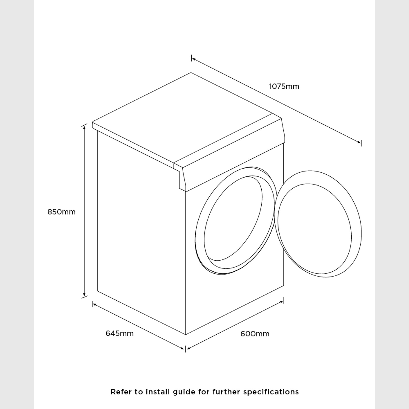 Front Loader Washing Machine, 9kg gallery detail image