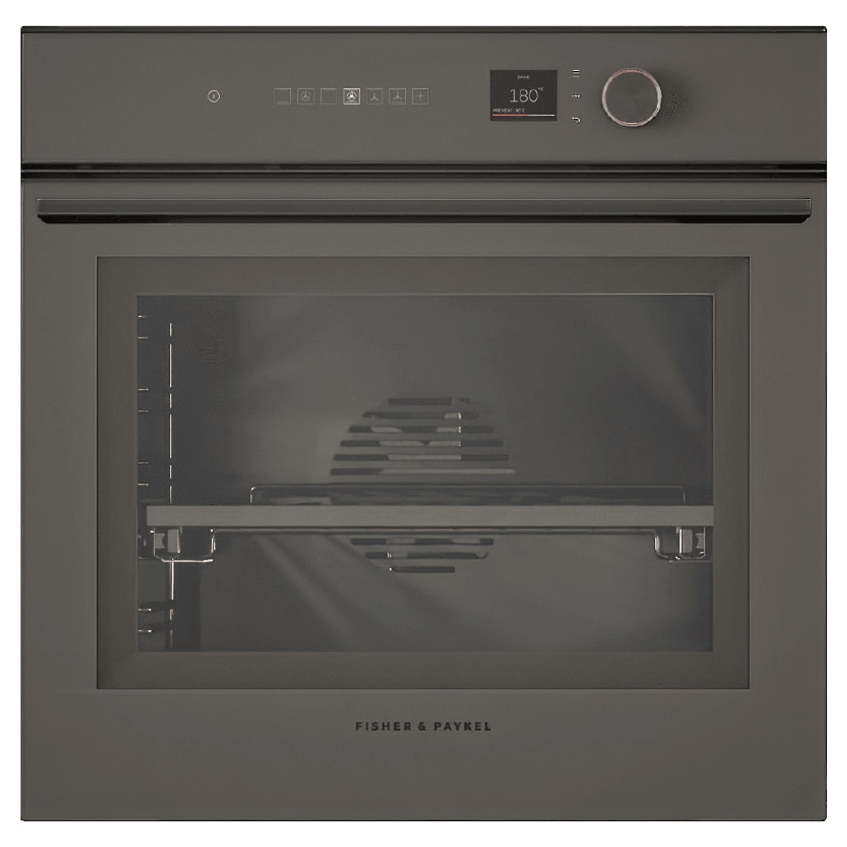 Oven, 60cm, 16 Function Self-cleaning, Grey Glass gallery detail image