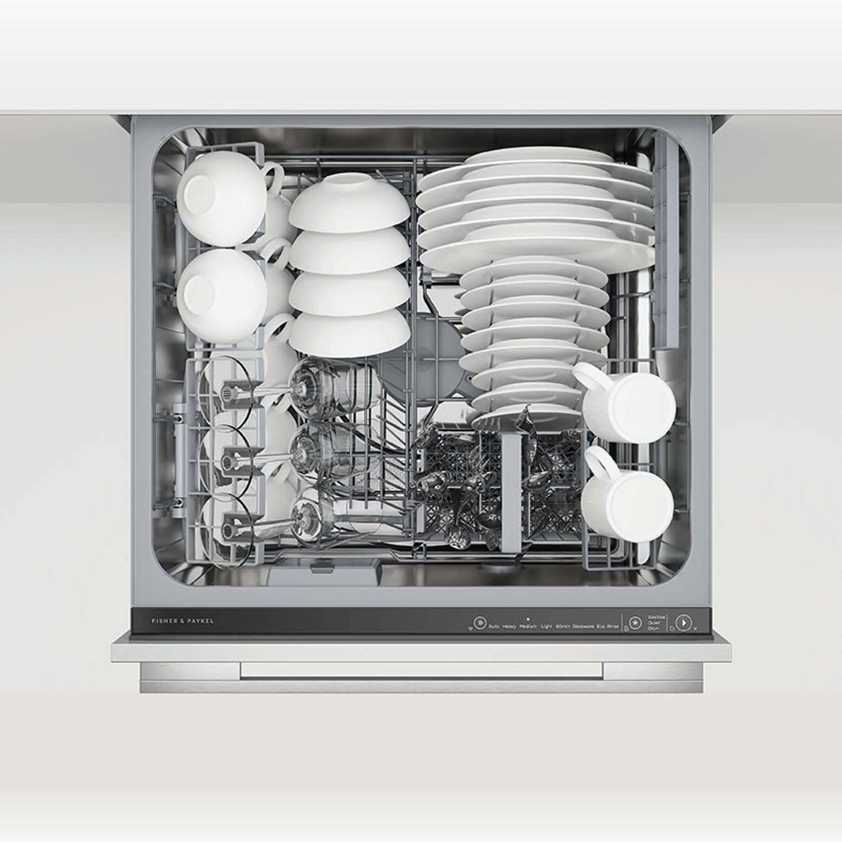 Integrated Single DishDrawer Dishwasher, Tall, Sanitise gallery detail image
