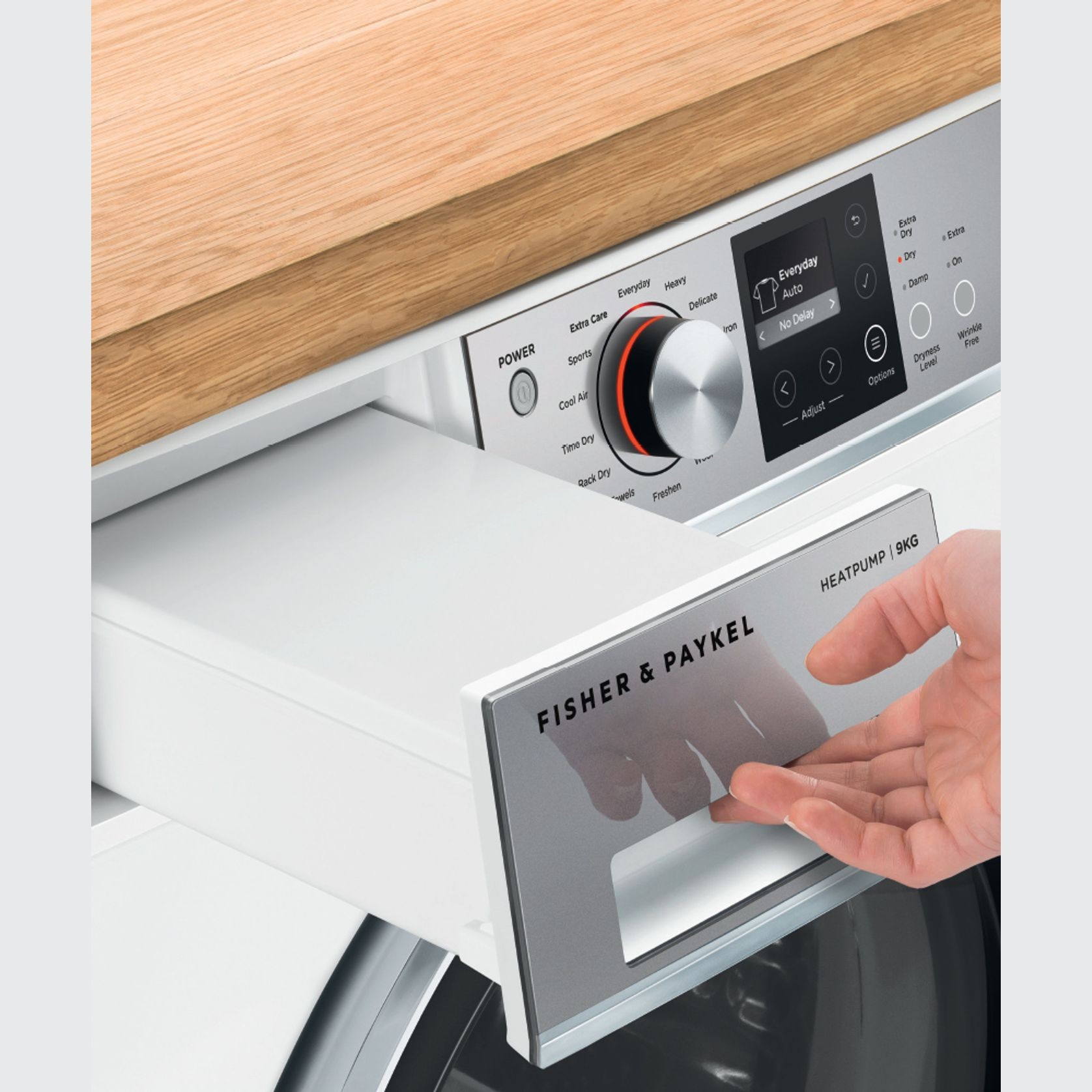 Heat Pump Dryer, White, 9kg gallery detail image