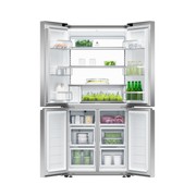 Freestanding Quad Door Refrigerator Freezer, 79cm, 498L, Ice & Water, French Hinge gallery detail image