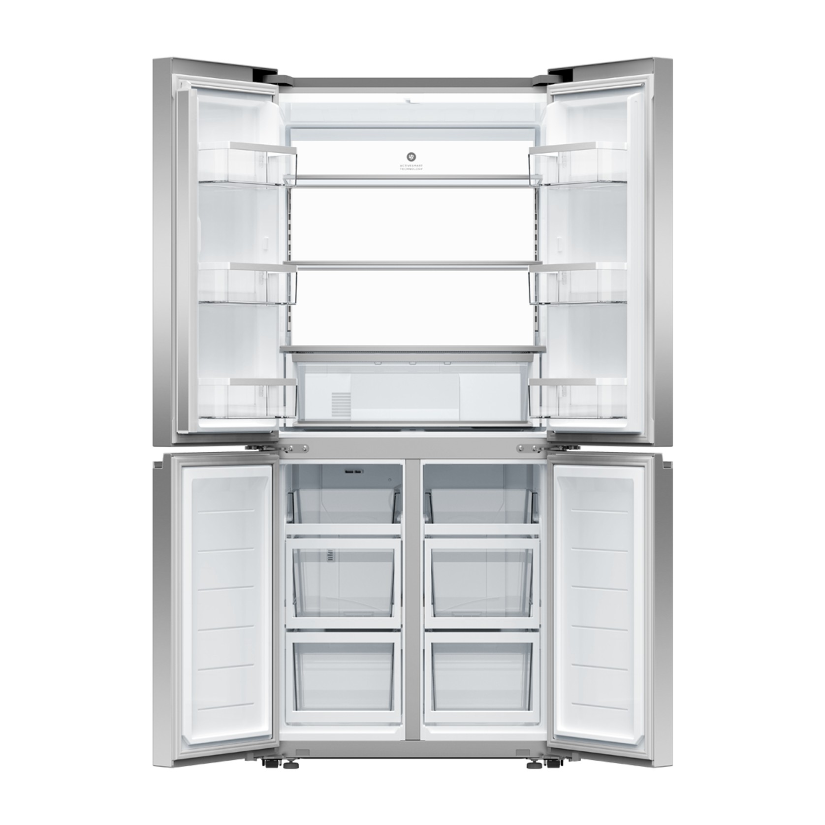 Freestanding Quad Door Refrigerator Freezer, 79cm, 498L gallery detail image