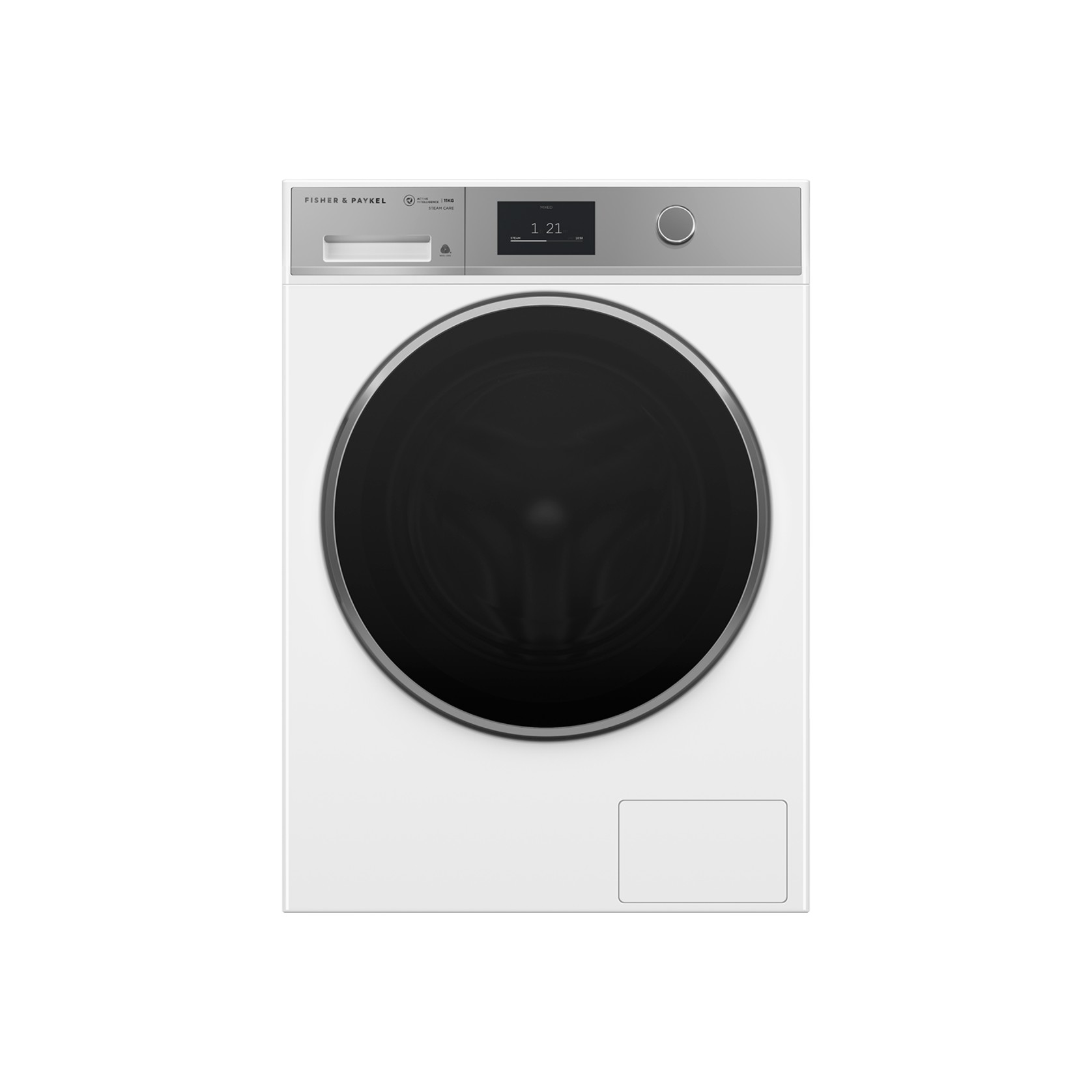 Front Loader Washing Machine, 11kg, ActiveIntelligence, Steam Care, White gallery detail image