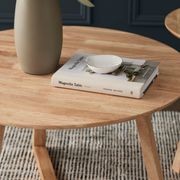 Franki Round Hardwood Coffee Table | Natural gallery detail image