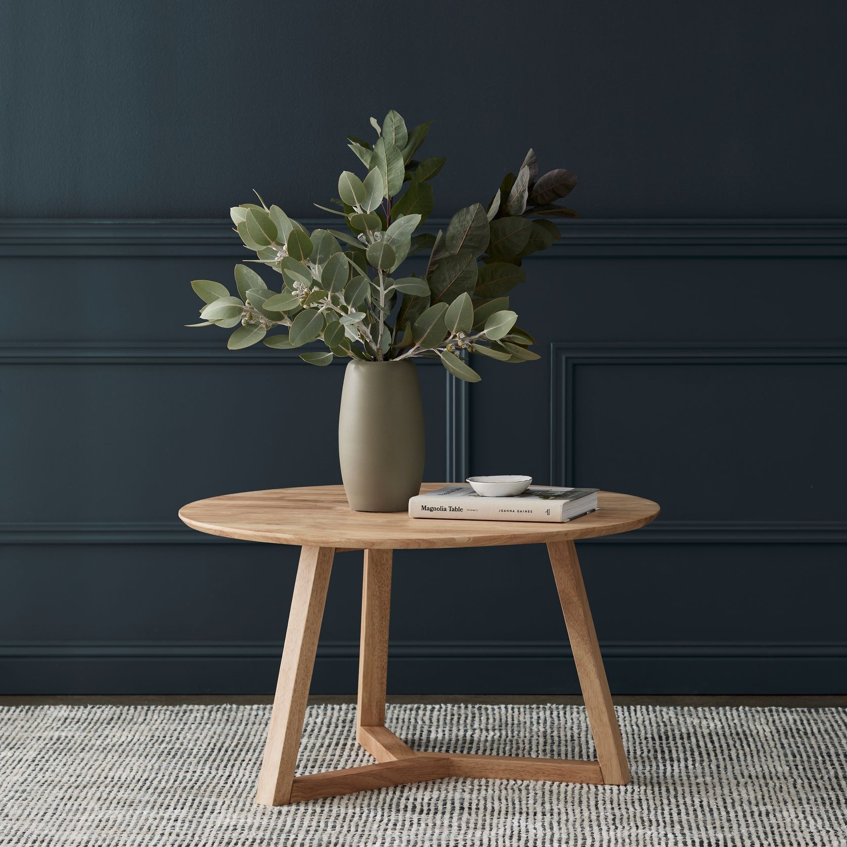 Franki Round Hardwood Coffee Table | Natural gallery detail image