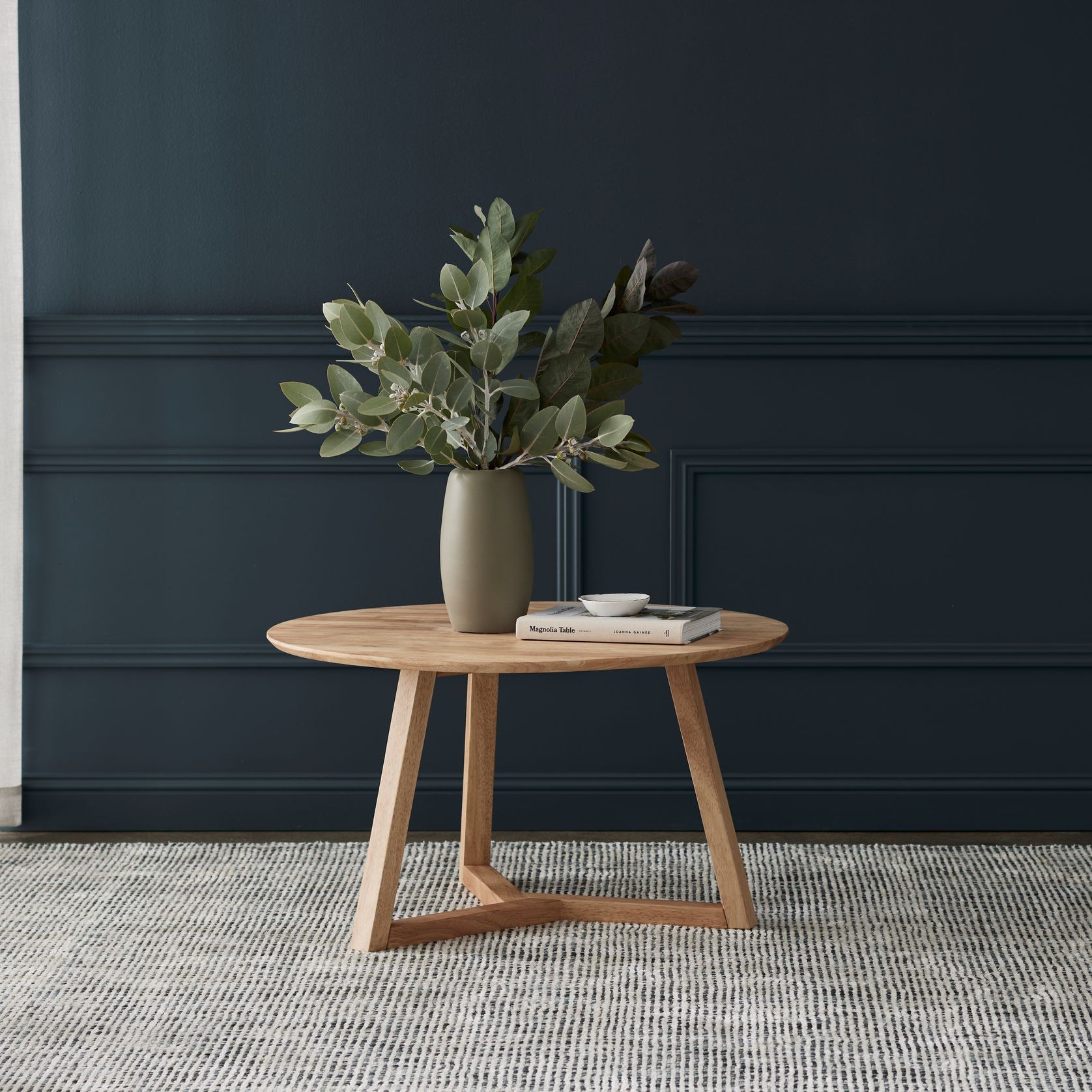 Franki Round Hardwood Coffee Table | Natural gallery detail image