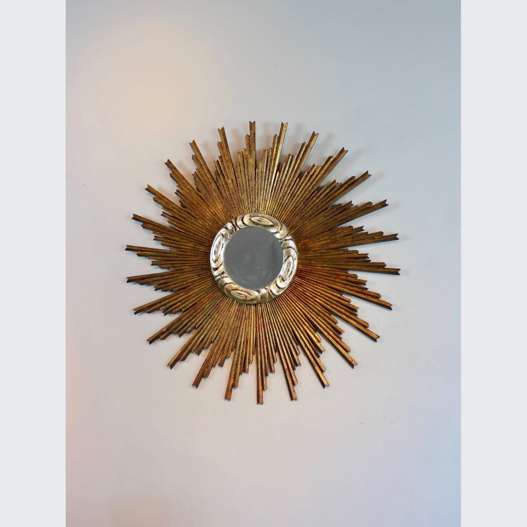 A French Giltwood Sunburst Mirror gallery detail image